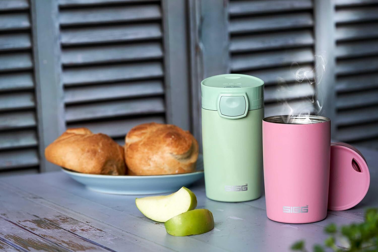 Cestovný termohrnček Sigg Miracle 270 ml, mliečnozelený nádych, 6052.80