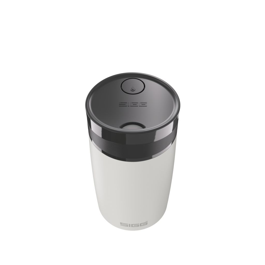 Sigg Miracle travel thermo mug 270 ml, milky white touch, 6053.60