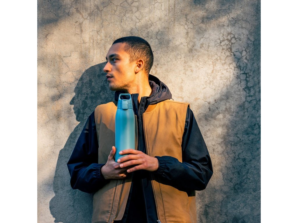Sigg Shield Therm One stainless steel drinking bottle 1 l, morning blue, 6021.40