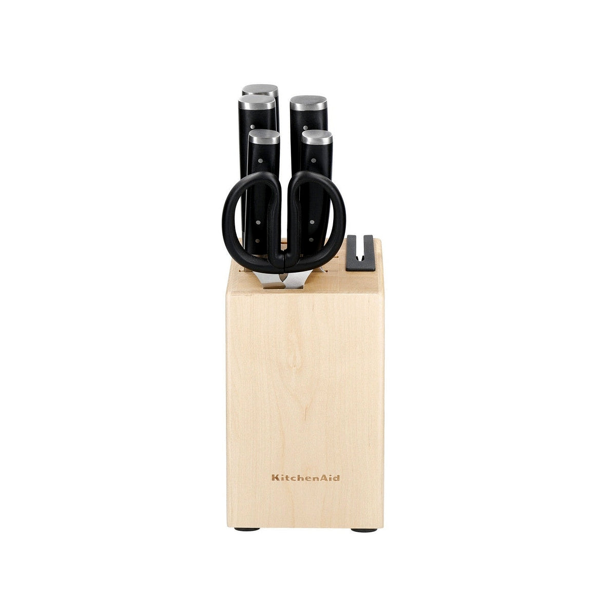 KitchenAid Gourmet birch block with knives 7 pcs, KO6PSTSNOBG