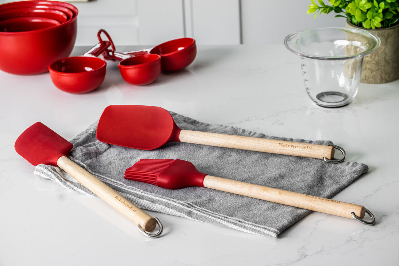 Misa KitchenAid s drevenou rukoväťou, empírová červená, KQR753OHERE