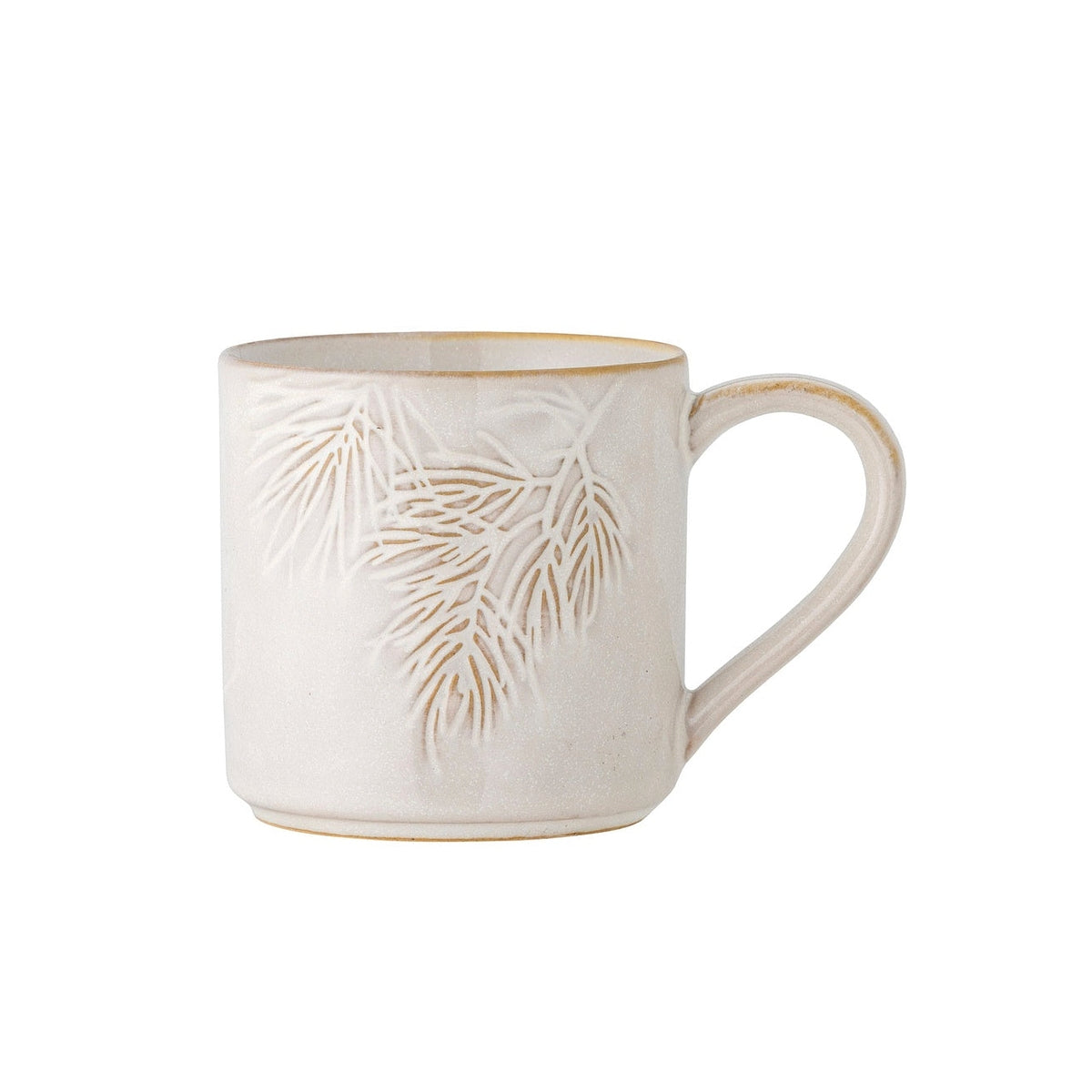Bloomingville Winter stoneware mug 300 ml, cream, 82061072