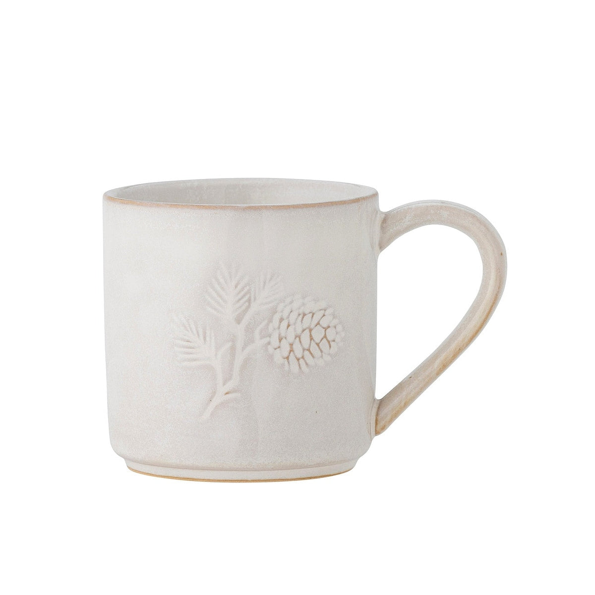 Bloomingville Winter stoneware mug 300 ml, cream, 82061073