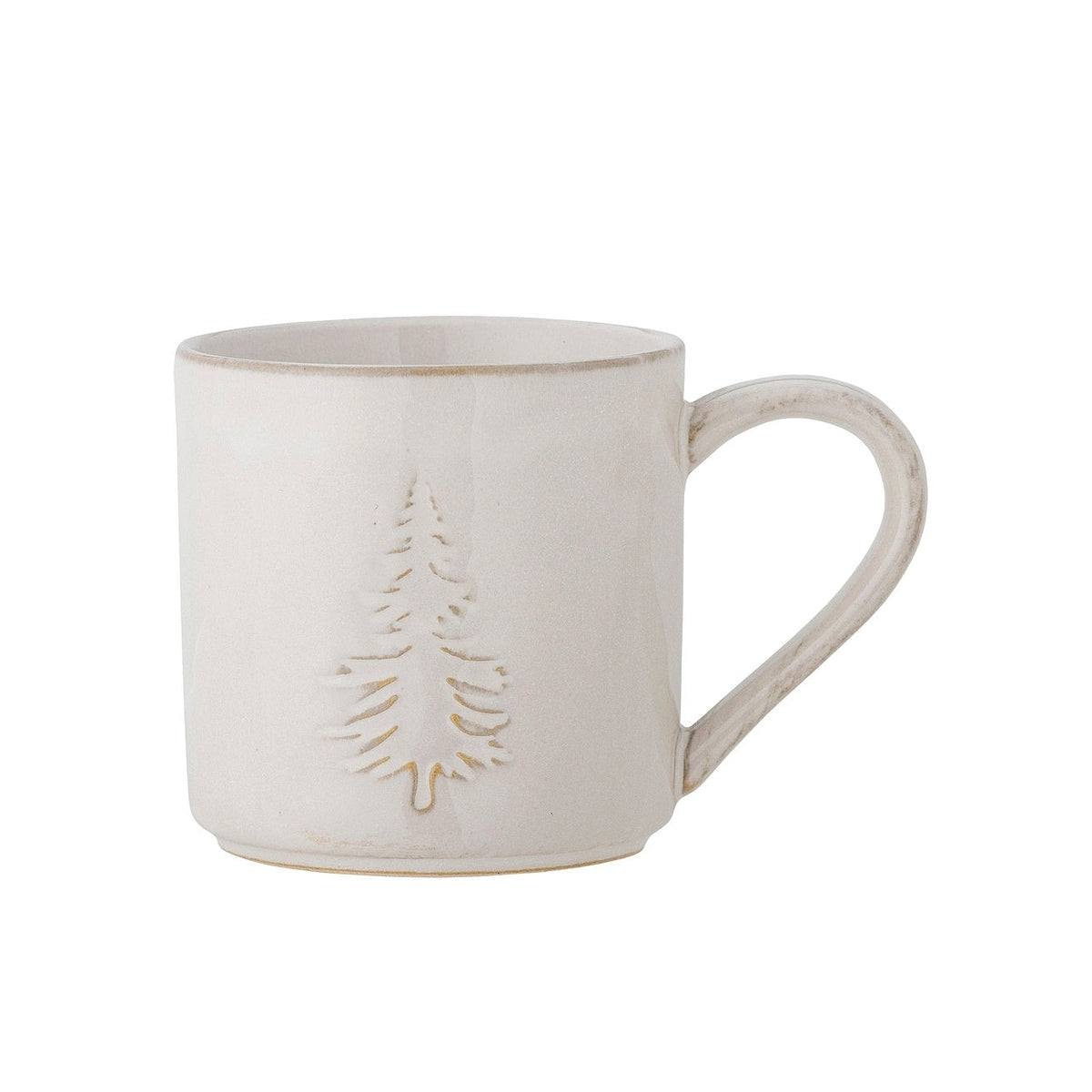 Bloomingville Winter stoneware mug 300 ml, cream, 82061071