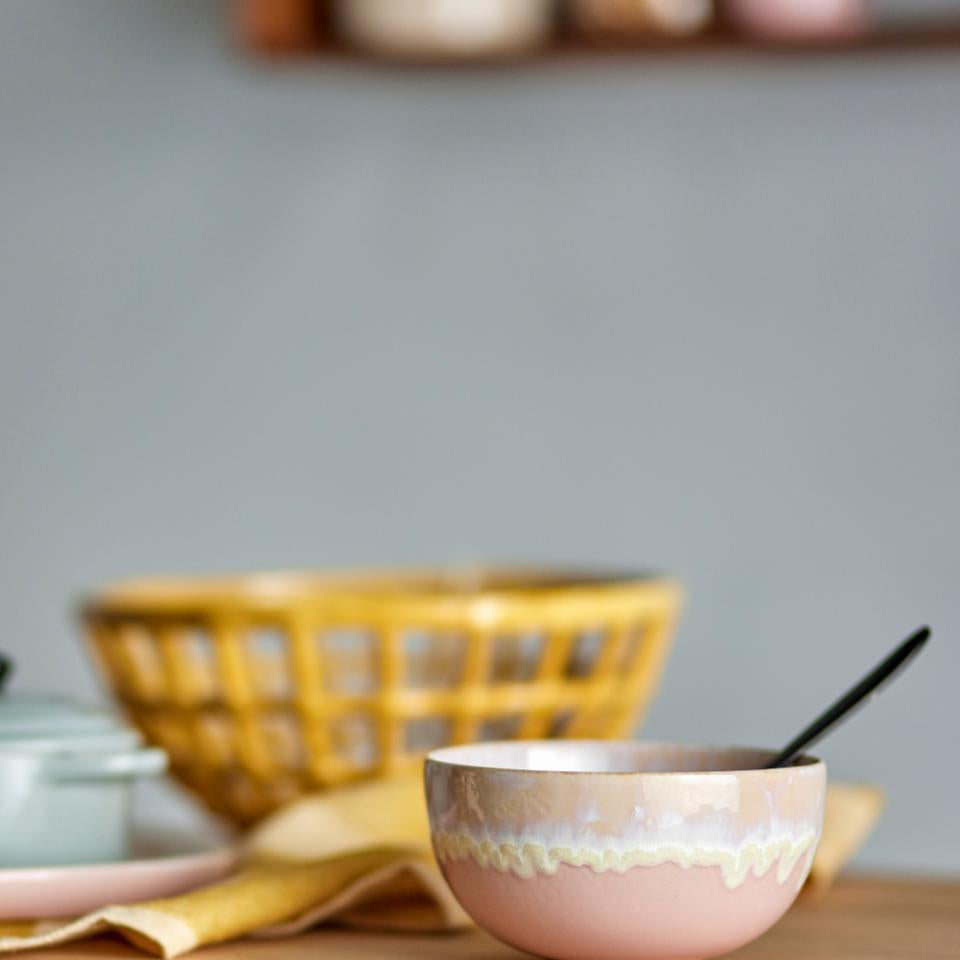 Kameninová miska Bloomingville Louisa 13,5 cm, ružová, 82060543