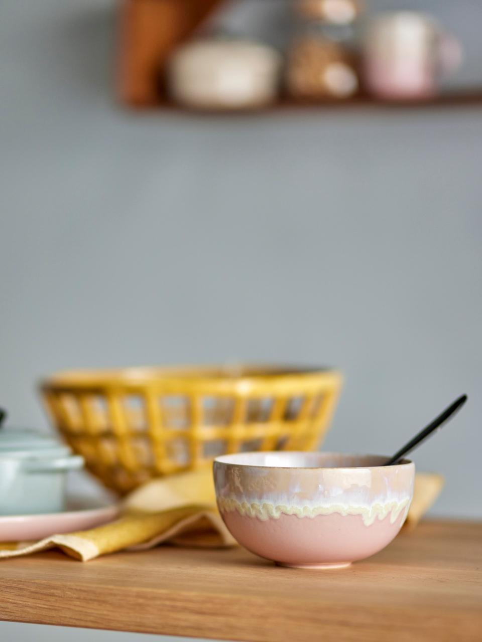 Kameninová miska Bloomingville Louisa 13,5 cm, ružová, 82060543