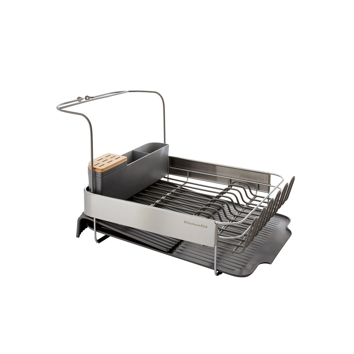 KitchenAid rozšiřovatelný odkapávač na nádobí, charcoal grey, KEG896BXCGA