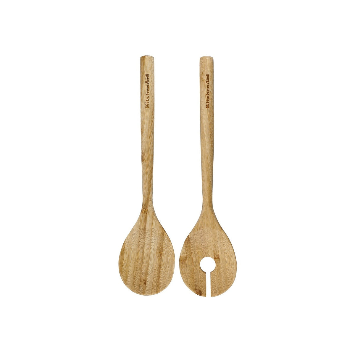 KitchenAid wooden salad spoon and fork set, KQG607OHBBE