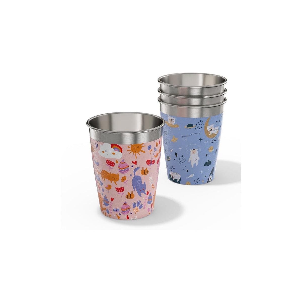 Sigg sada dětských nerezových kelímků 4 x 350 ml, daydream, 6043.40