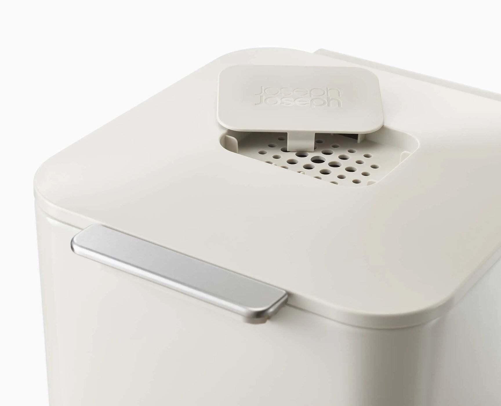 Joseph Joseph Totem Compact kitchen recycling bin 40 L, cream, 30064