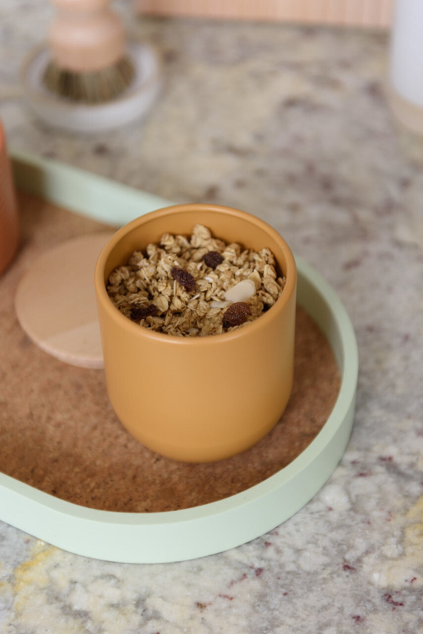 KitchenCraft Idilica storage jar 0,45 l, yellow, IDCANSMLYEL