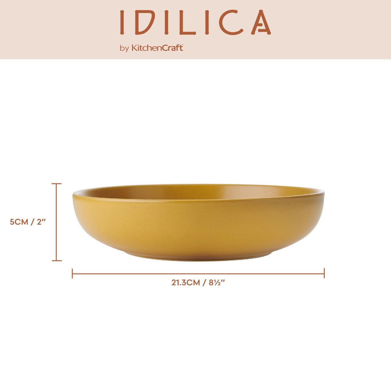 KitchenCraft Idilica sada kameninových misek 21 cm, IDBOWLPK4