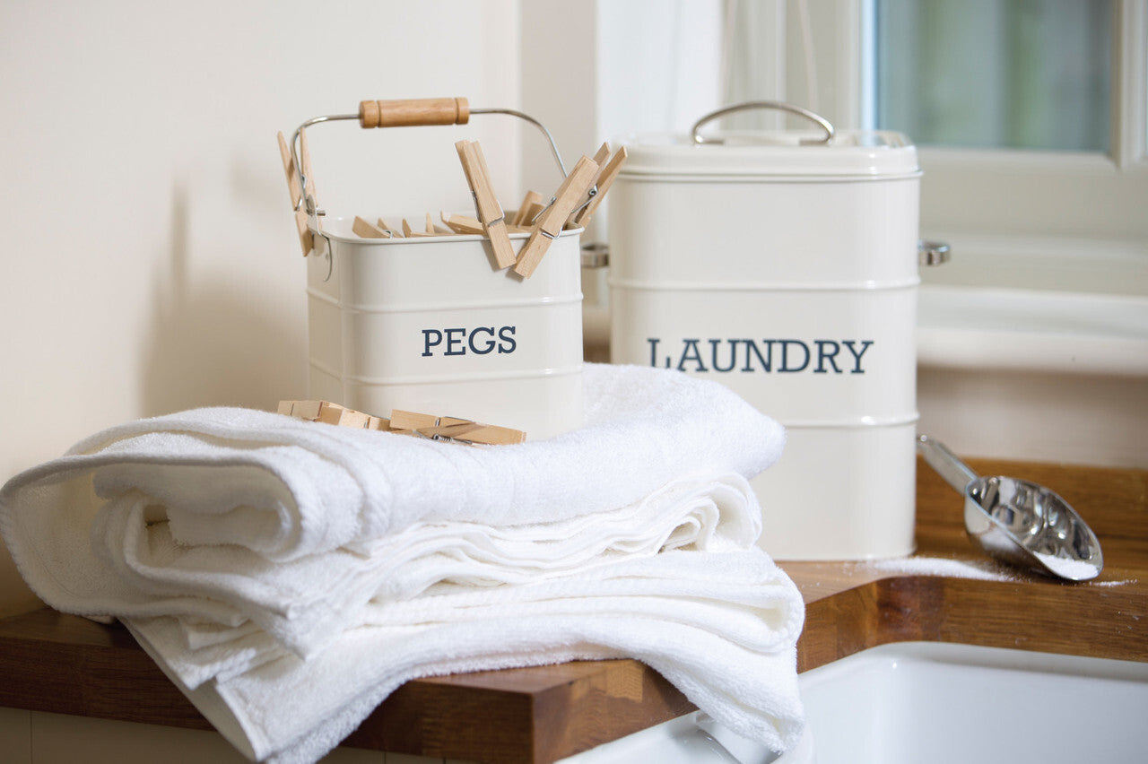 KitchenCraft Living Nostalgia úložný box na prací prášok, krémový, LNLAUNDRYCRE