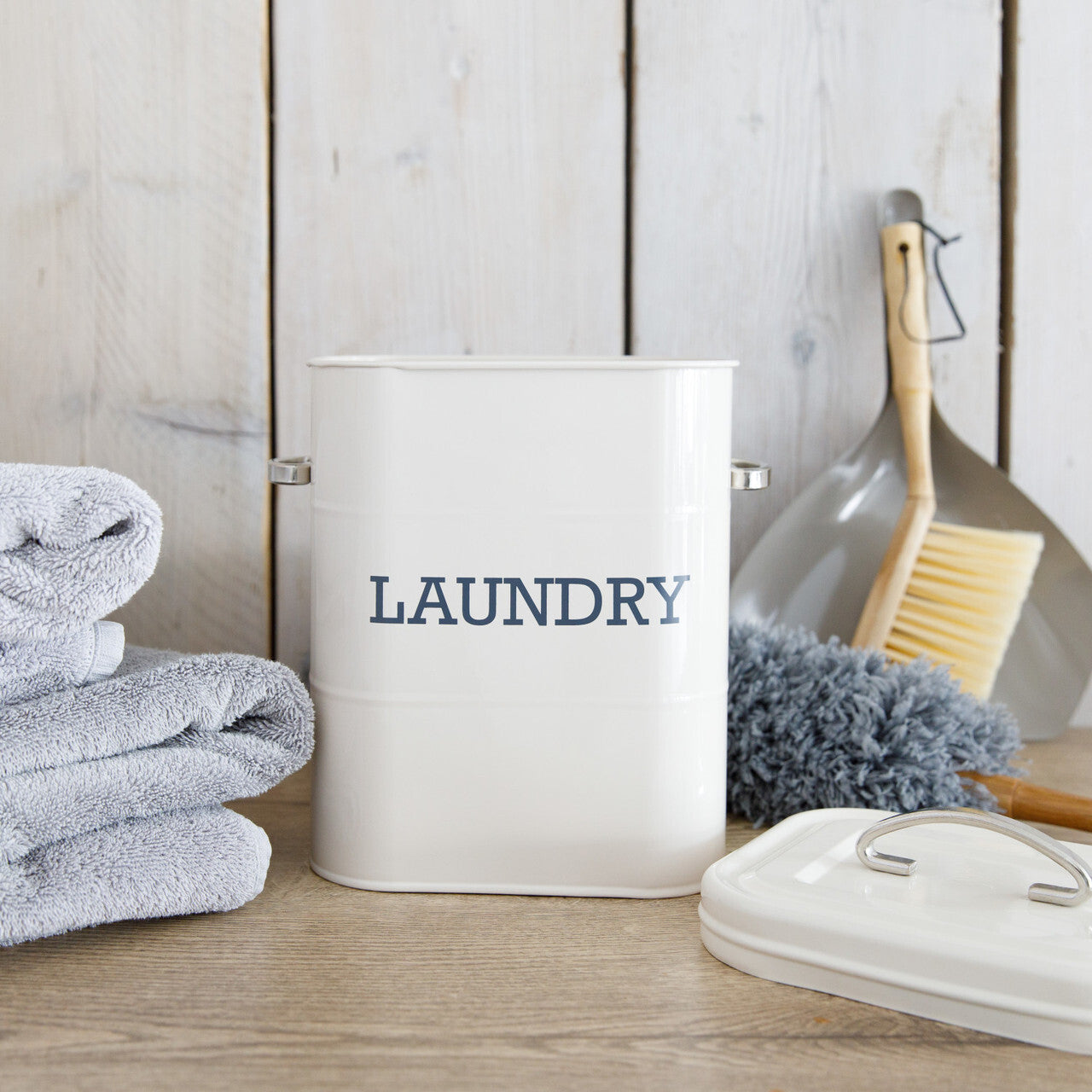 KitchenCraft Living Nostalgia úložný box na prací prášok, krémový, LNLAUNDRYCRE