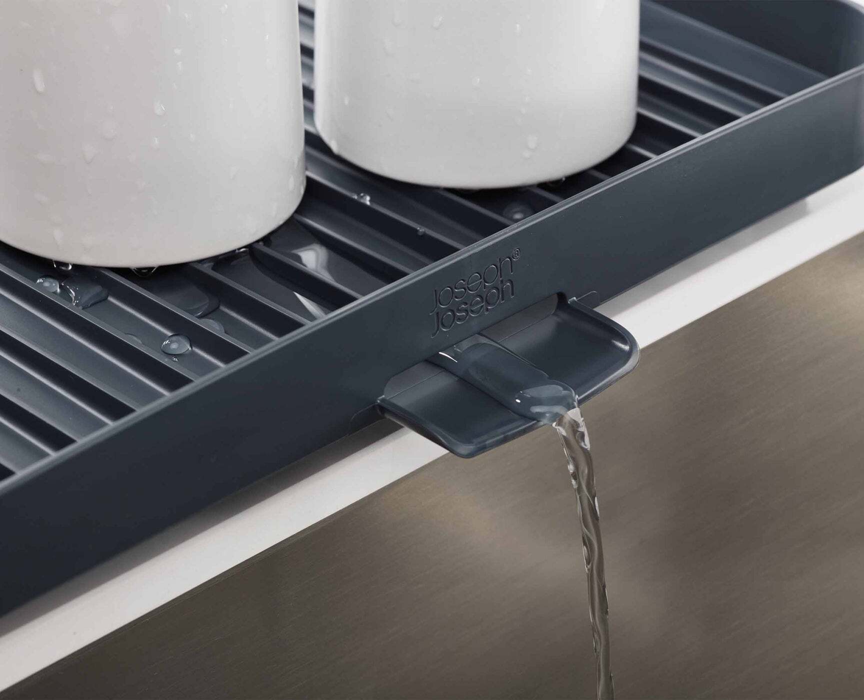 Dvojposchodový odkapávač na riad Joseph Joseph Y-Rack, sivý, 85084