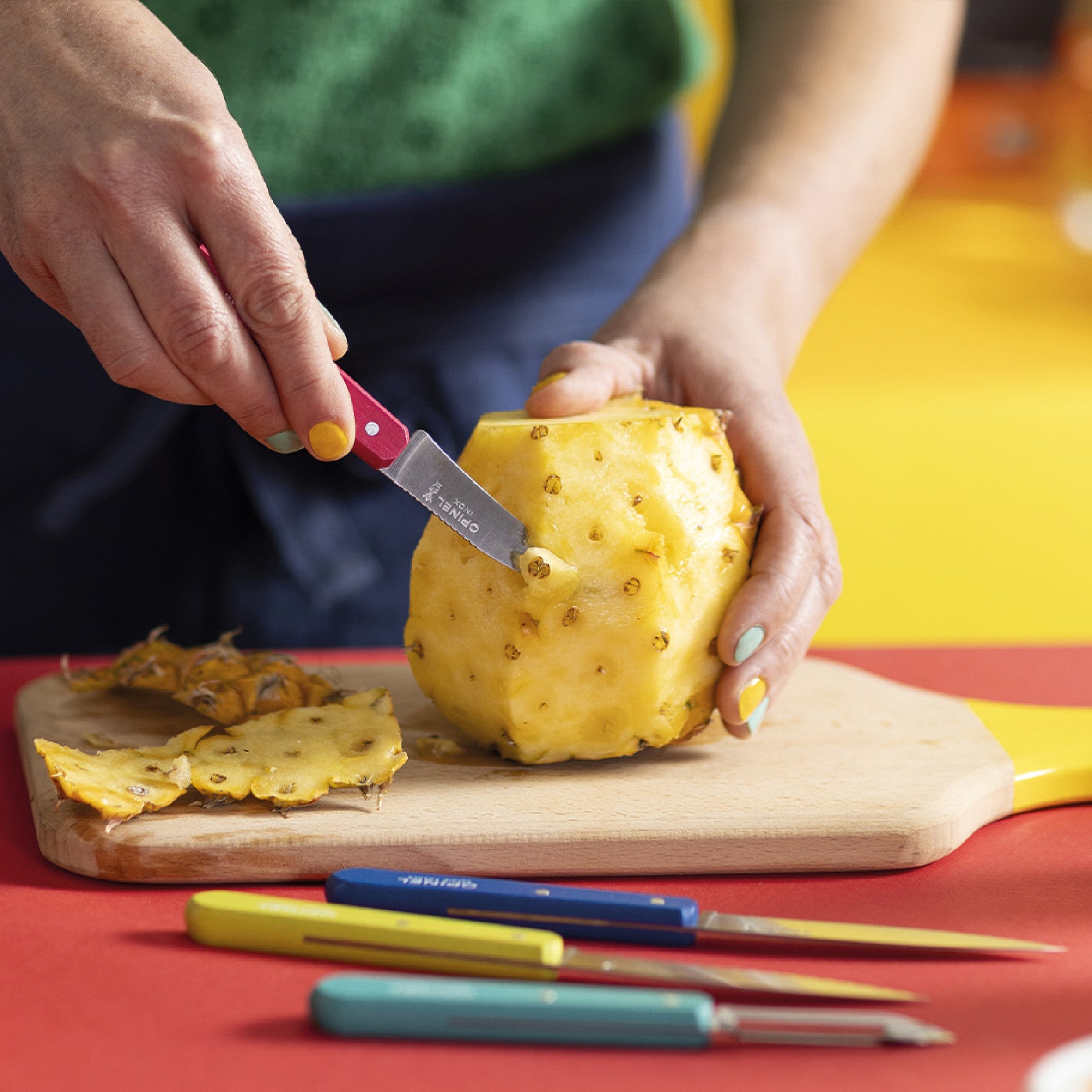 Opinel Les Essentiels Pop80 knife and scraper set 4 pcs, 003208