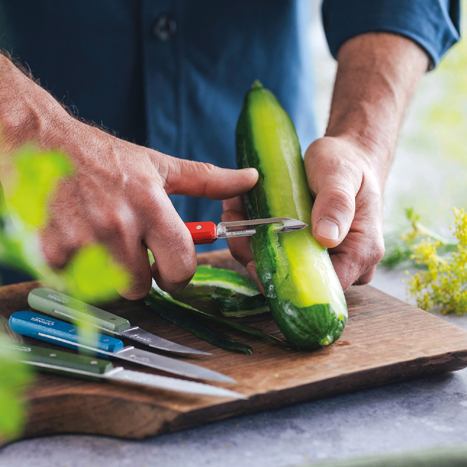 Opinel Les Essentiels N°115 scraper, red, 003123