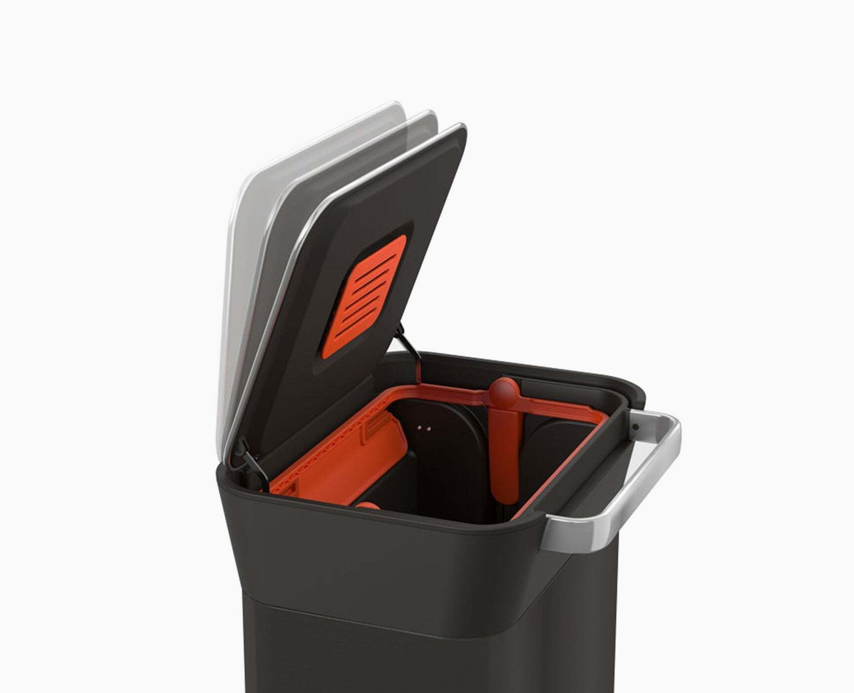 Stlačiteľný odpadkový kôš Joseph Joseph Titan 30 l, čierny, 30146