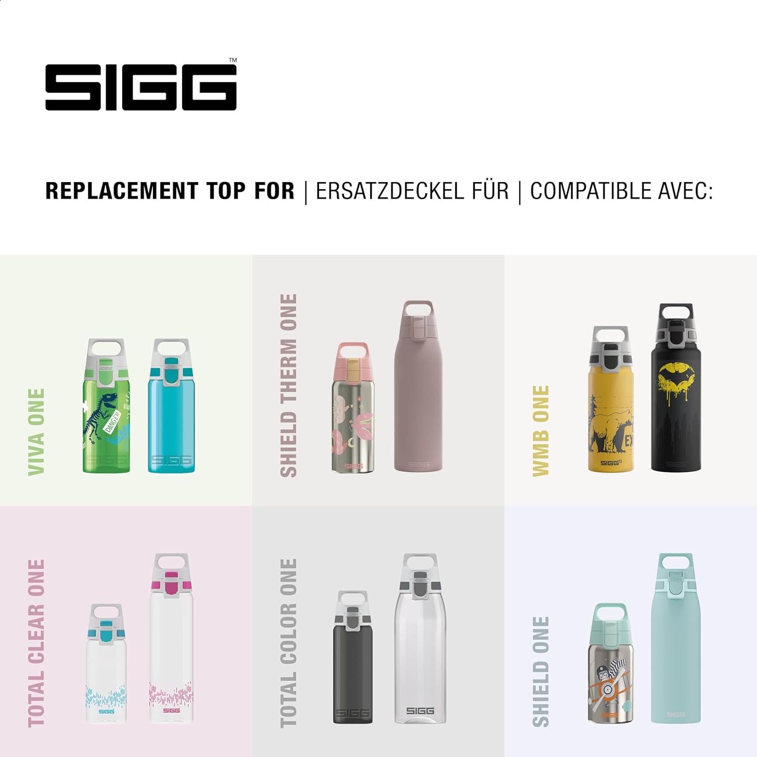 Sigg WMB One 2 uzávery na fľaše, sivá bobuľa, 6051.80