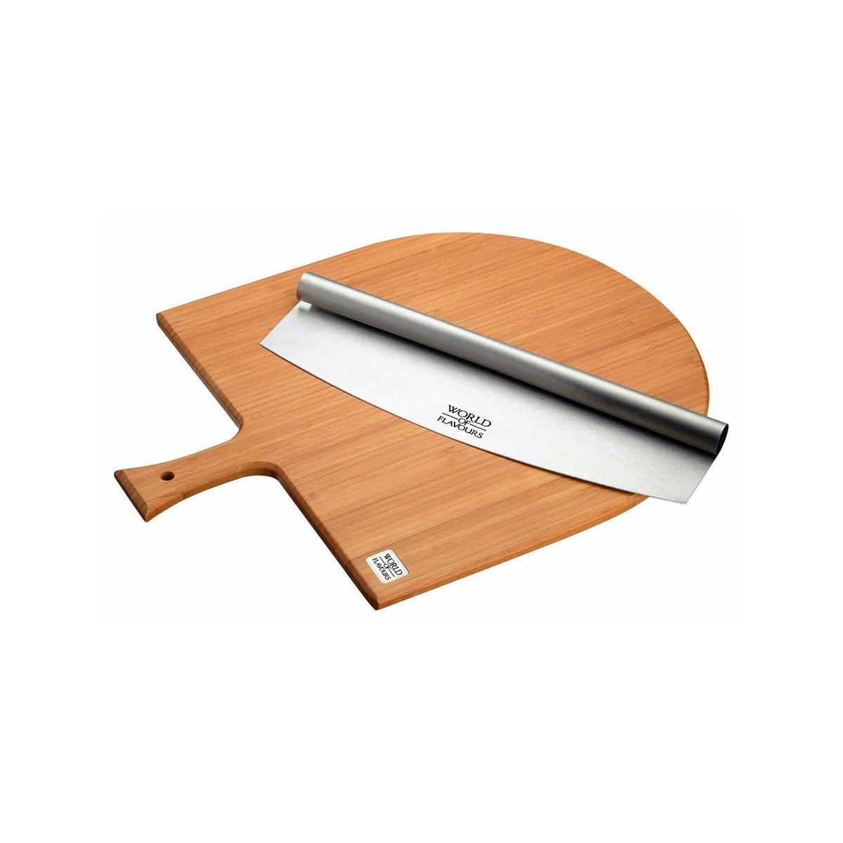 Súprava servírovacích dosiek a krájačov na pizzu KitchenCraft World of Flavours, ICPIZSET