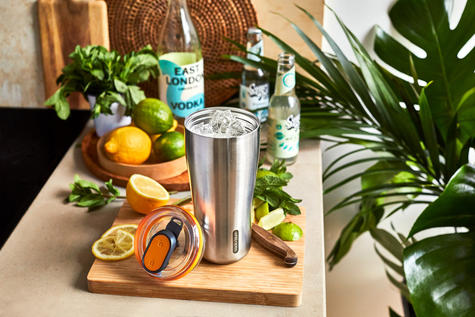 Cestovný termohrnček Black+Blum z nehrdzavejúcej ocele 600 ml, oranžový, BAM-TT003