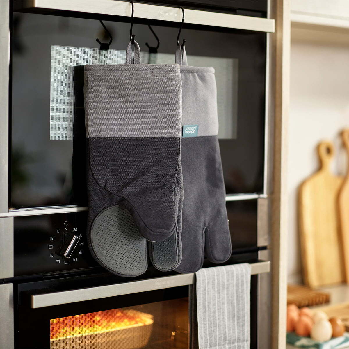 Kuchynské rukavice Joseph Joseph Pinch, sada 2 ks, sivé, 20230