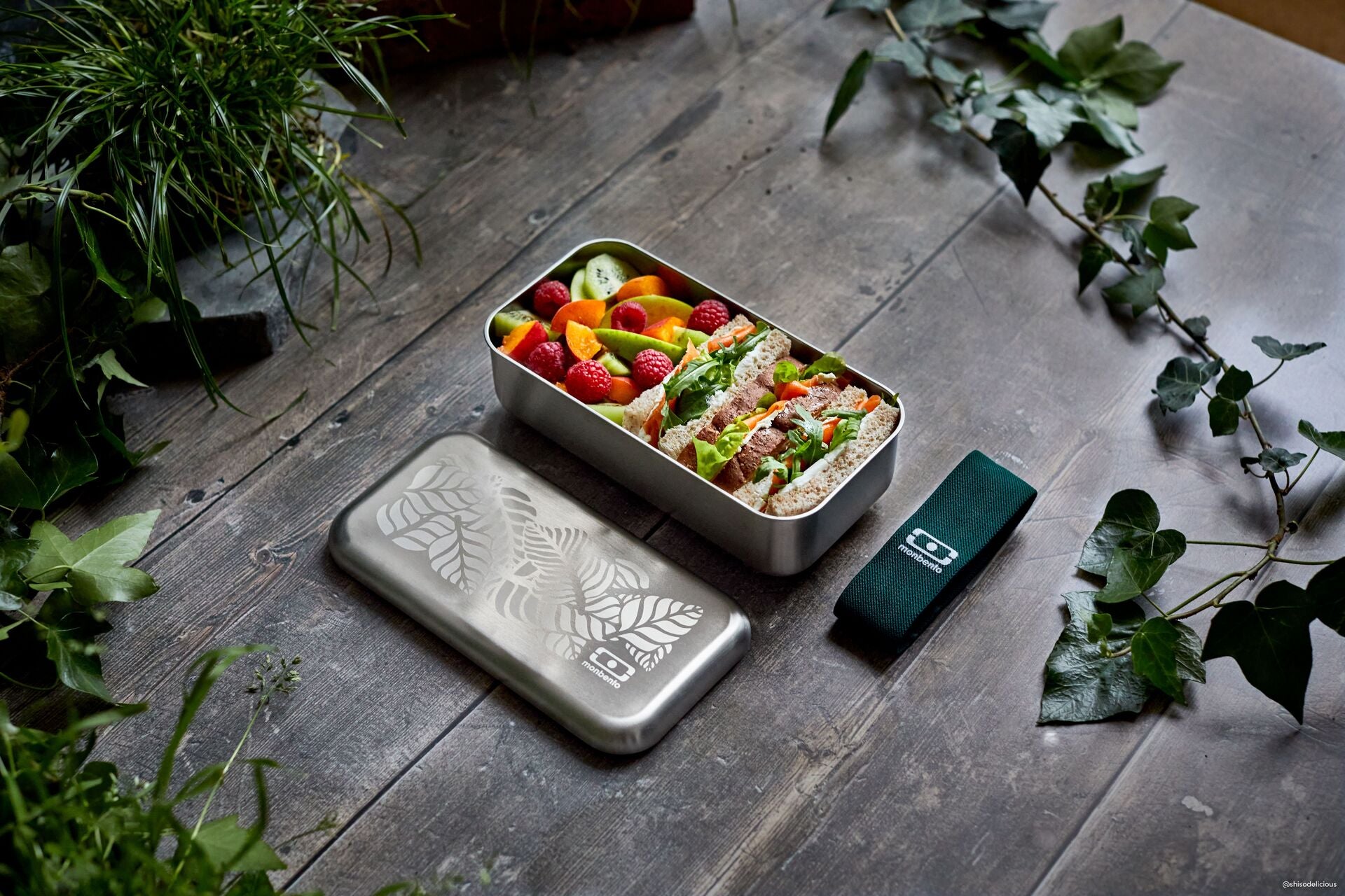 Monbento Sense snack box 0,7 l, grafická džungľa, 70324001