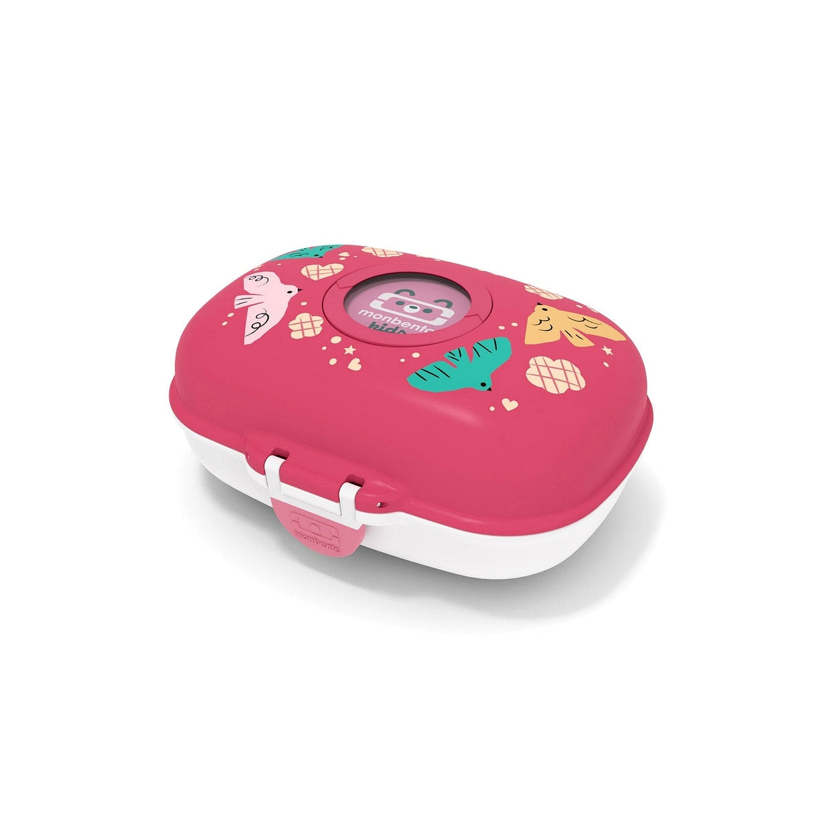 Monbento Gram dětský svačinový box 0,6 l, pink birds, 16014121