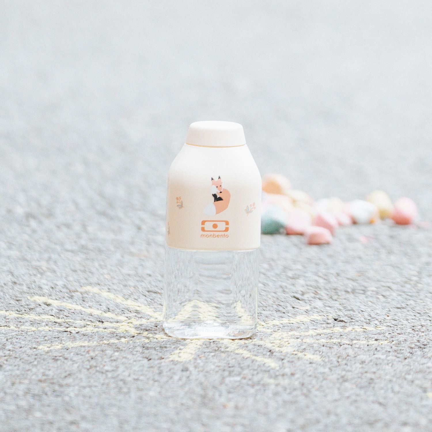 Monbento Positive S detská fľaša na pitie 330 ml, škoricová líška, 32014081