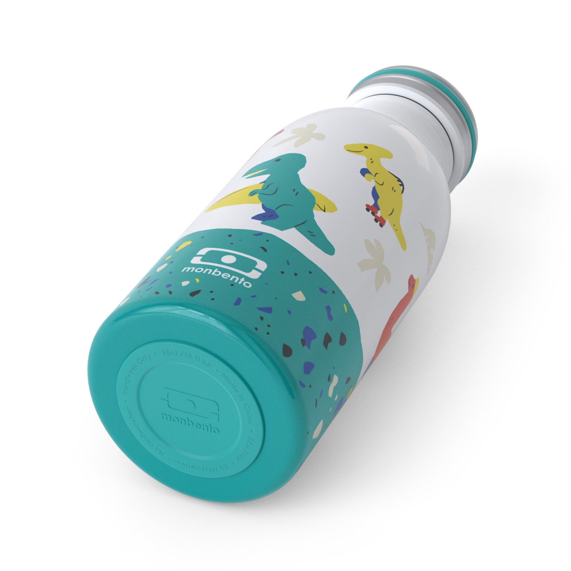 Monbento Cooly detská fľaša na pitie 350 ml, modrá dino, 47274120