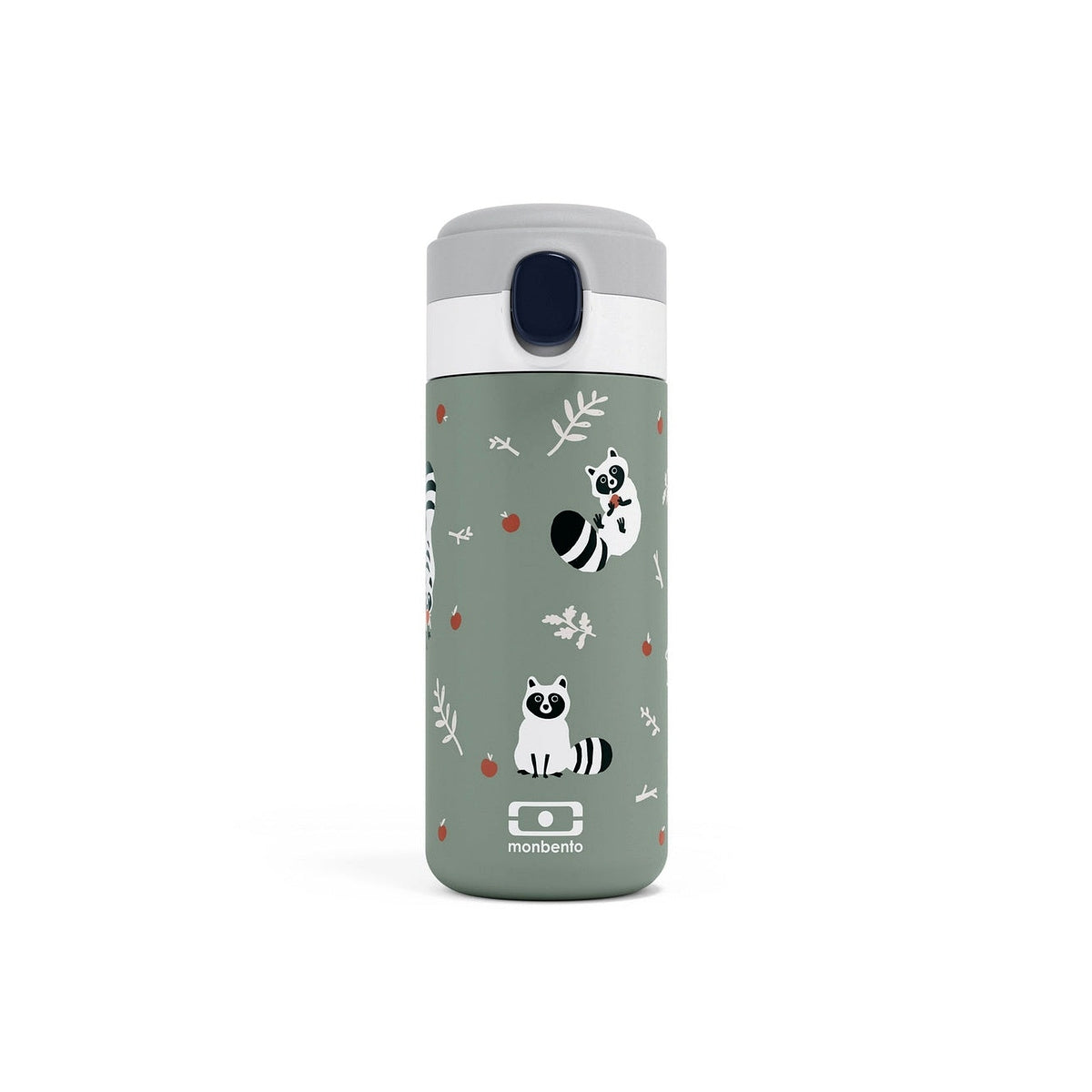 Monbento Pop detská fľaša na pitie 360 ml, zelený mýval, 36334073