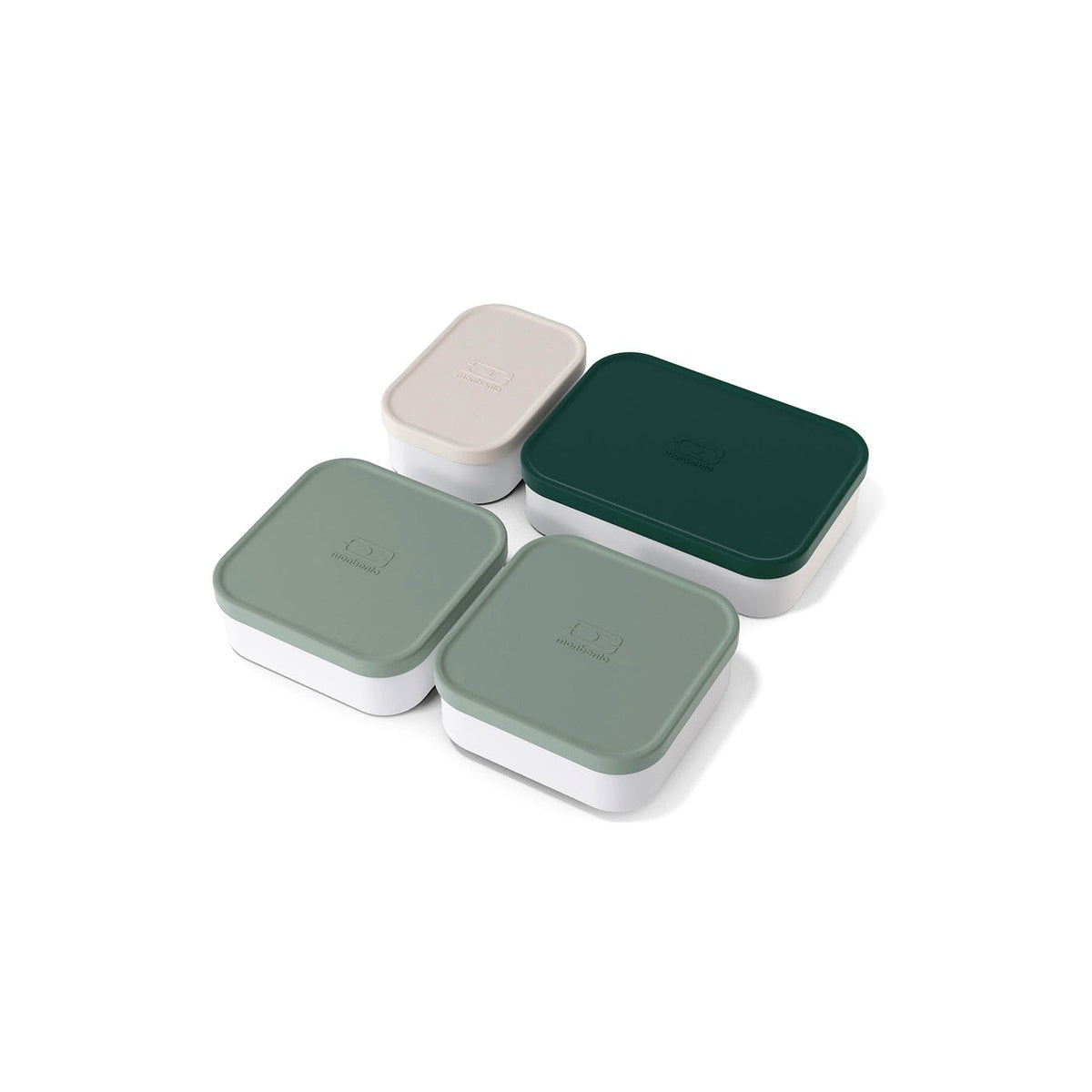 Monbento Extra priehradky pre boxy na občerstvenie, zelené, 41190044