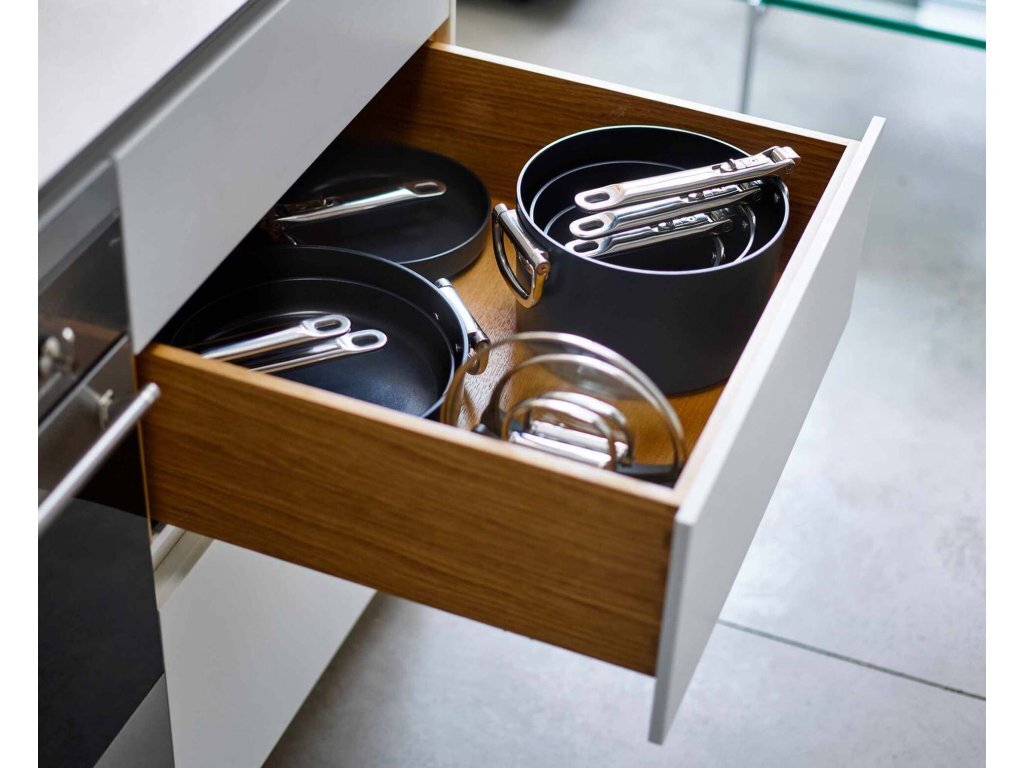 Joseph Joseph Space sada kuchyňského nádobí s nepřilnavým keramickým povrchem 6 ks, modrá, 45049