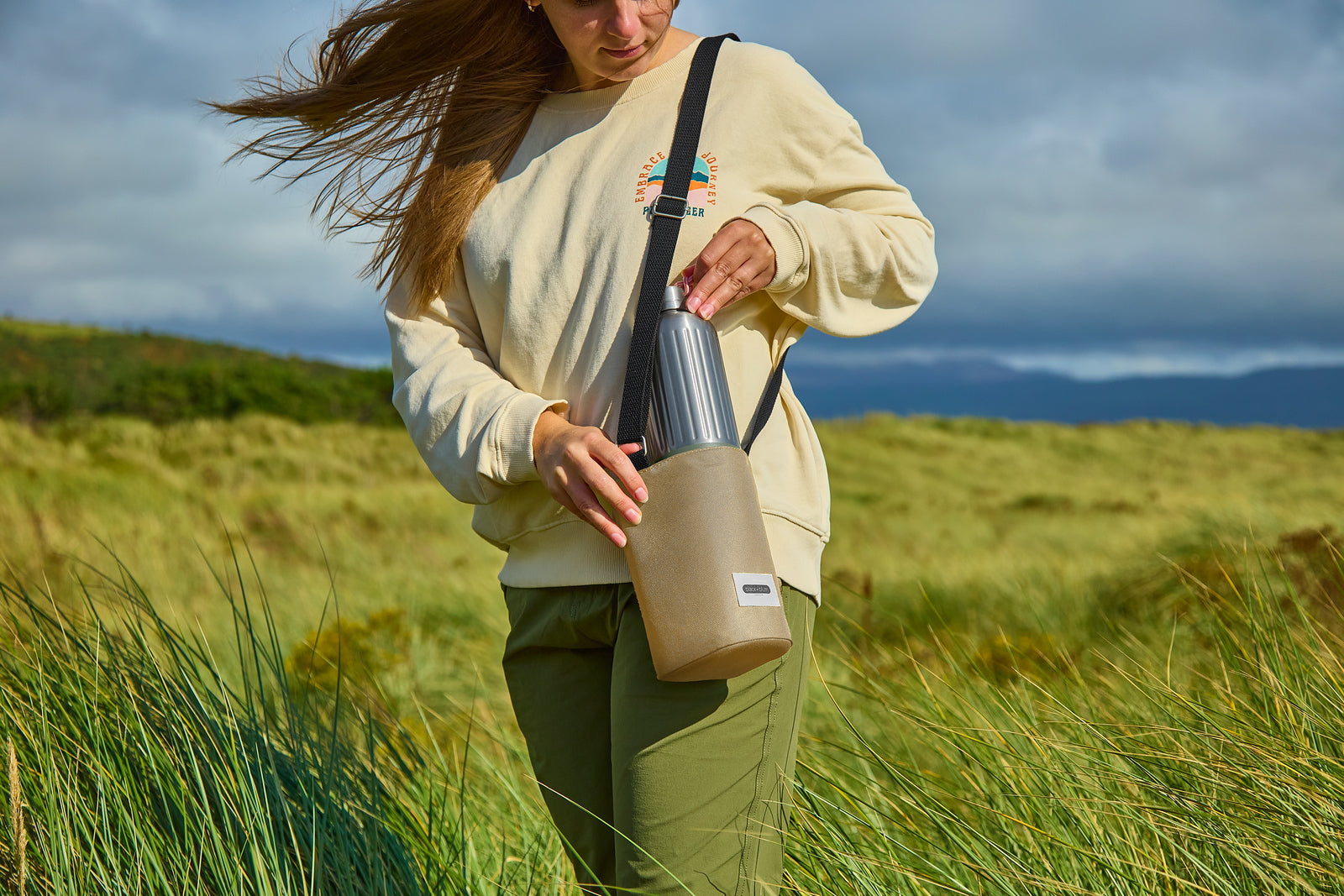 Termotaška na fľaše Black+Blum, hlinená, LIB020