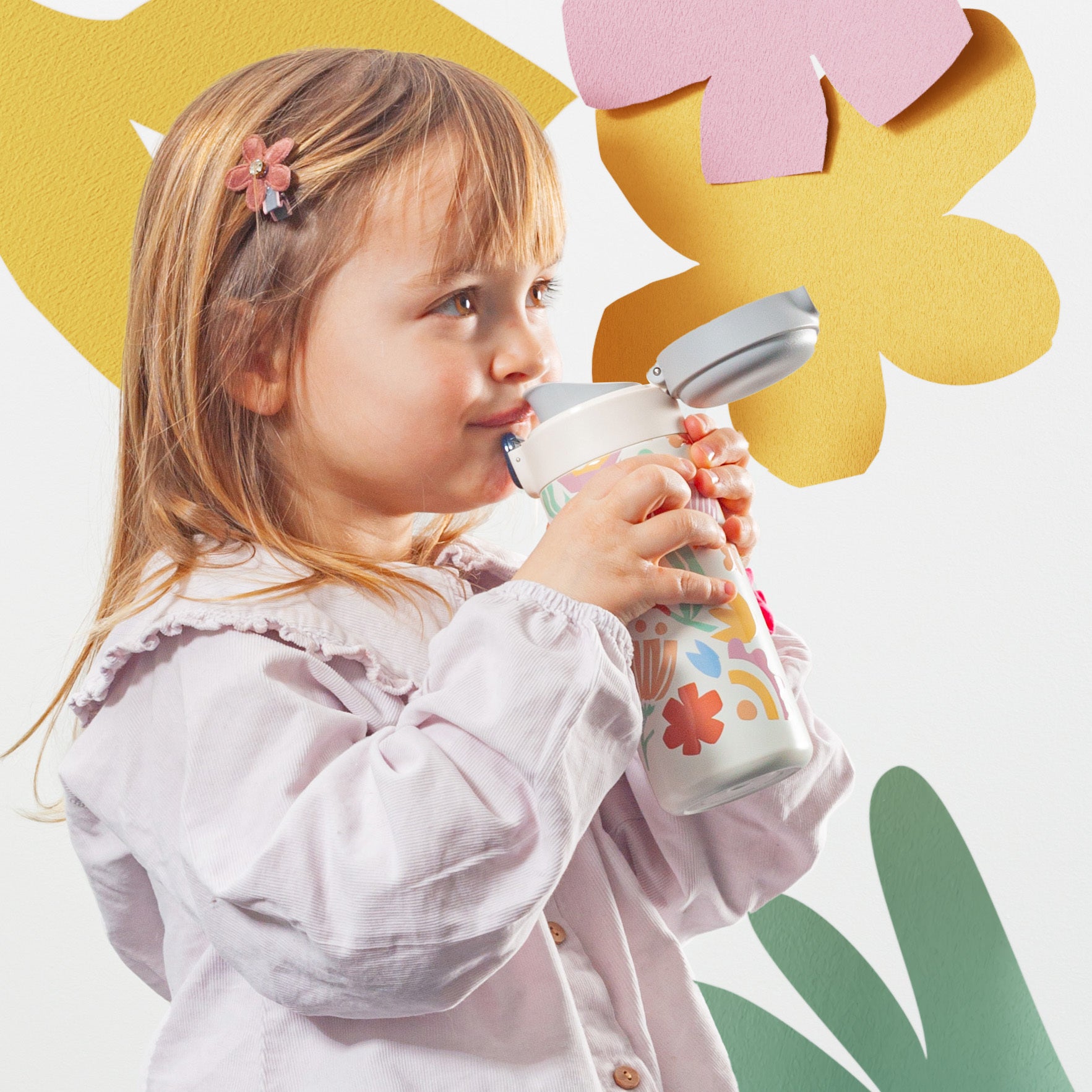 Monbento Pop detská fľaša na pitie 360 ml, papierový strih, 36334124
