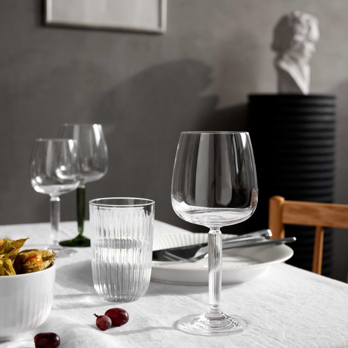 Kähler Hammershoi water glass 370 ml, clear, 4 pcs, 693081