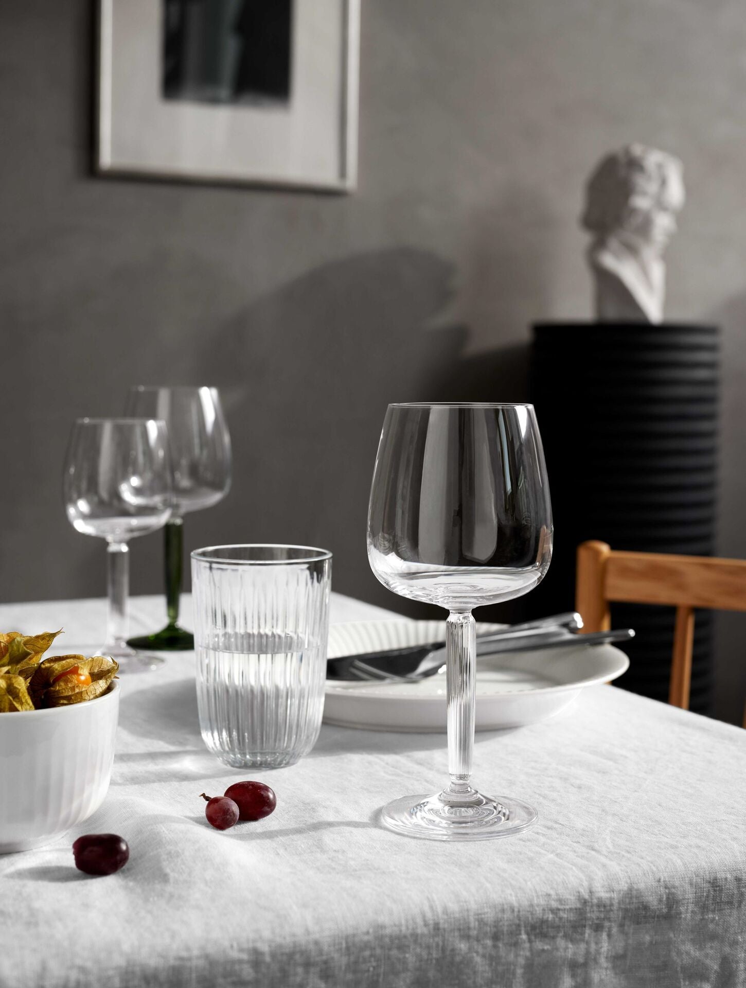Poháre na vodu Kähler Hammershoi 370 ml, číre, 4 ks, 693081