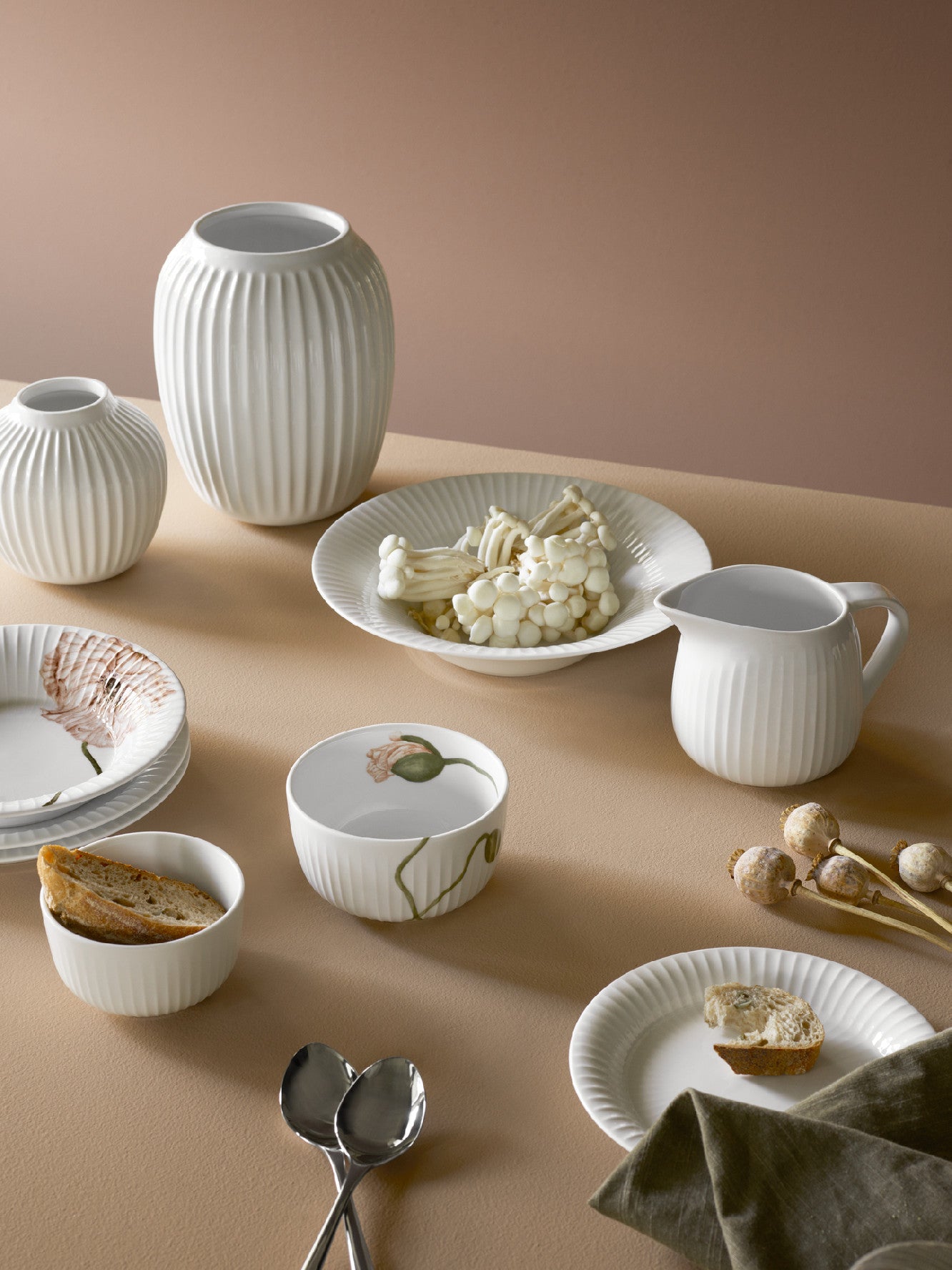 Porcelánová panvica Kähler Hammershoi 660 ml, biela, 690115