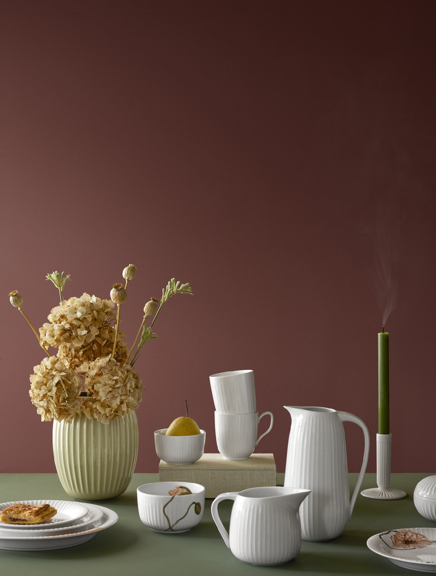 Porcelánová panvica Kähler Hammershoi 660 ml, biela, 690115