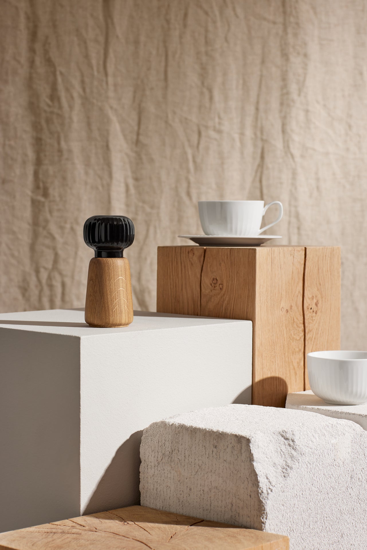 Mlynček na korenie Kähler Hammershoi 14 cm, čierny, 692249