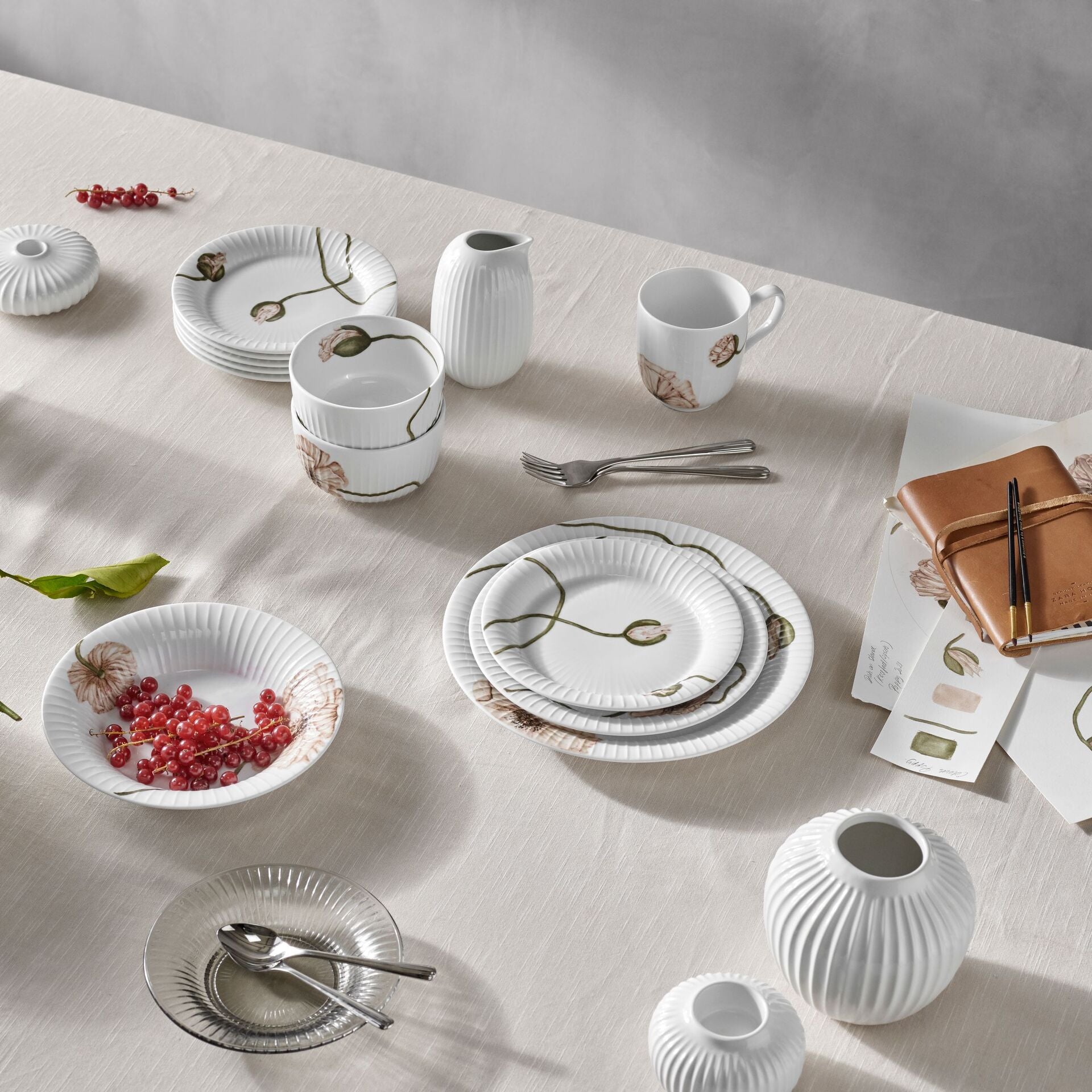 Kähler Hammershoi Poppy porcelánová miska 12 cm, white, 692292