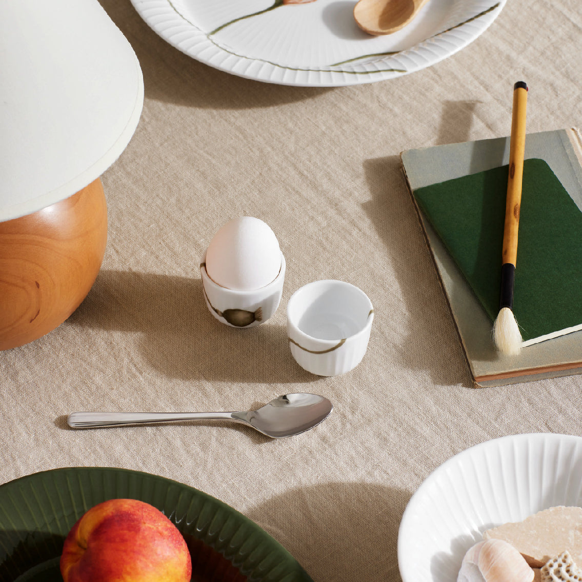 Kähler Hammershoi Poppy egg holders, white, 692491