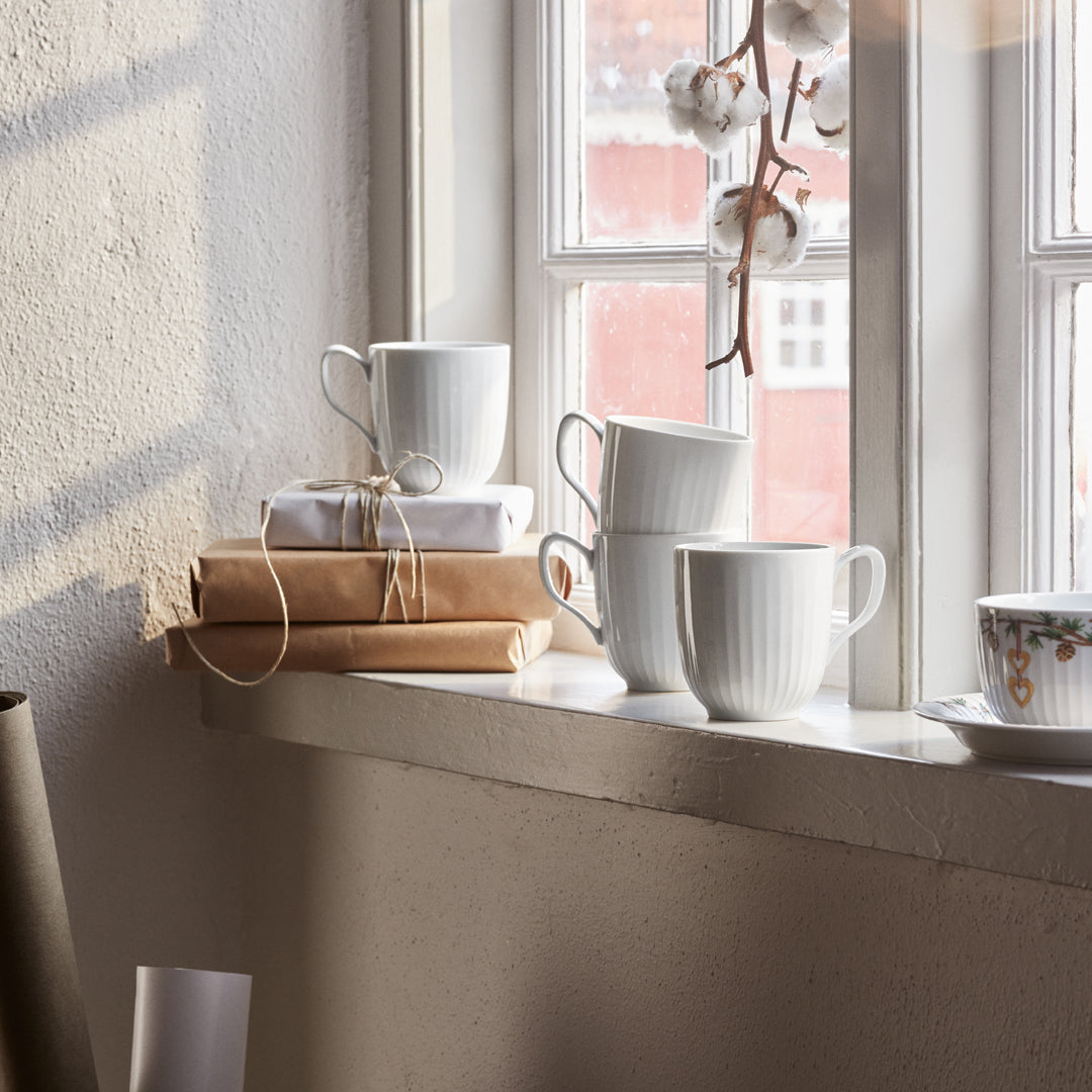 Kähler Hammershoi porcelánový hrnek 330 ml, white, 692250