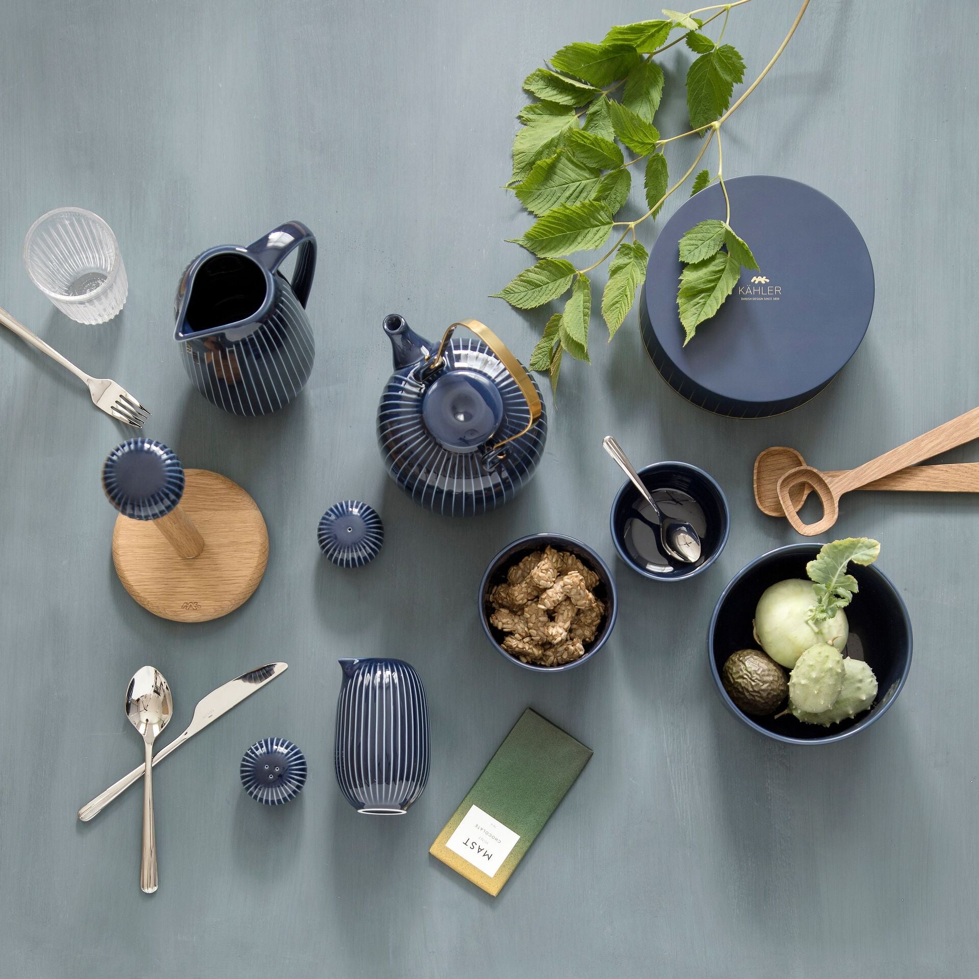 Porcelánová miska Kähler Hammershoi 12 cm, indigo, 693053