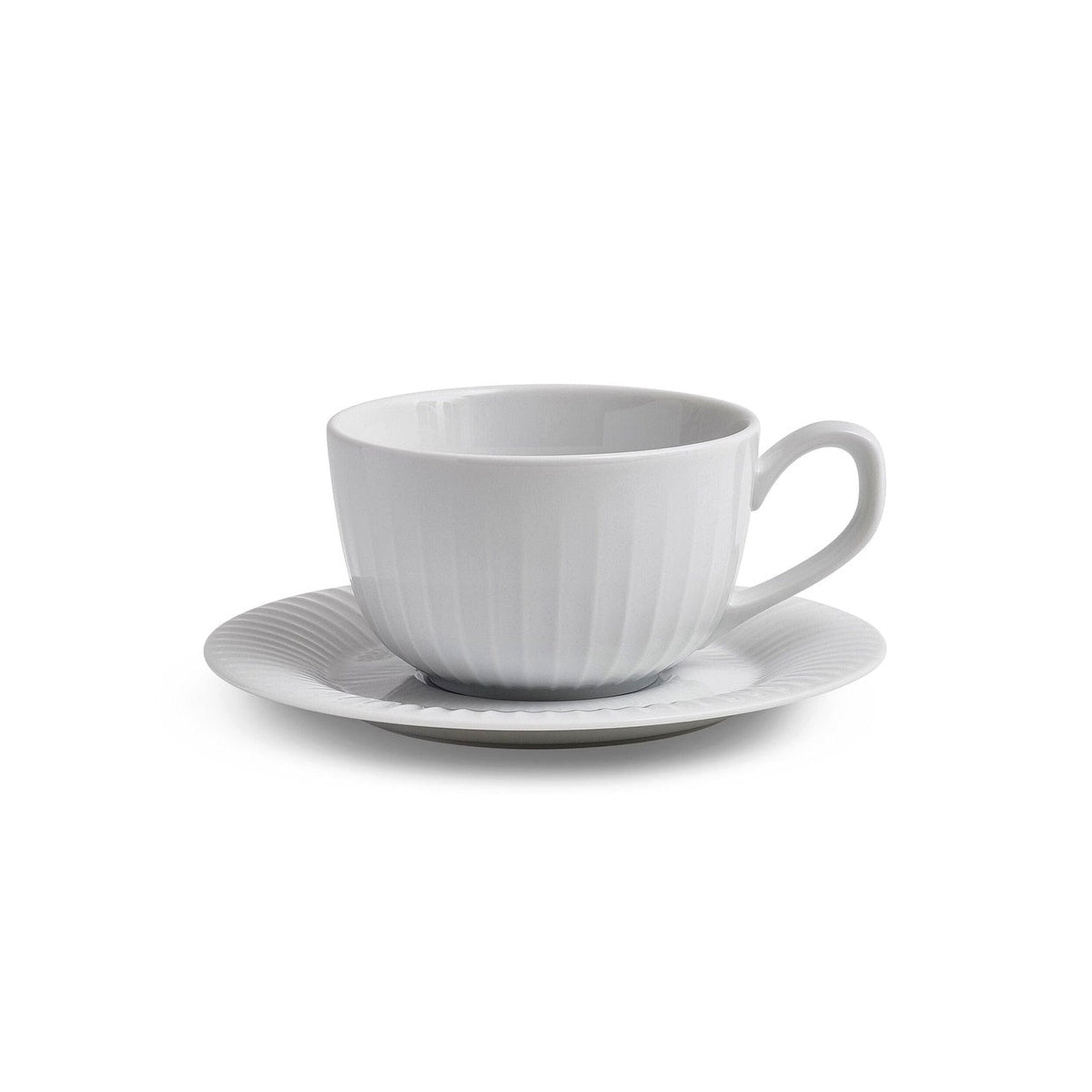 Porcelánová šálka a podšálka Kähler Hammershoi 250 ml, biela, 692205
