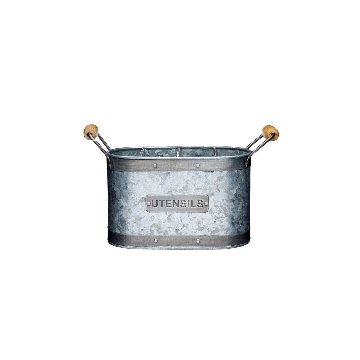 KitchenCraft Industrial kitchen utensil storage box, INDUTENHLD