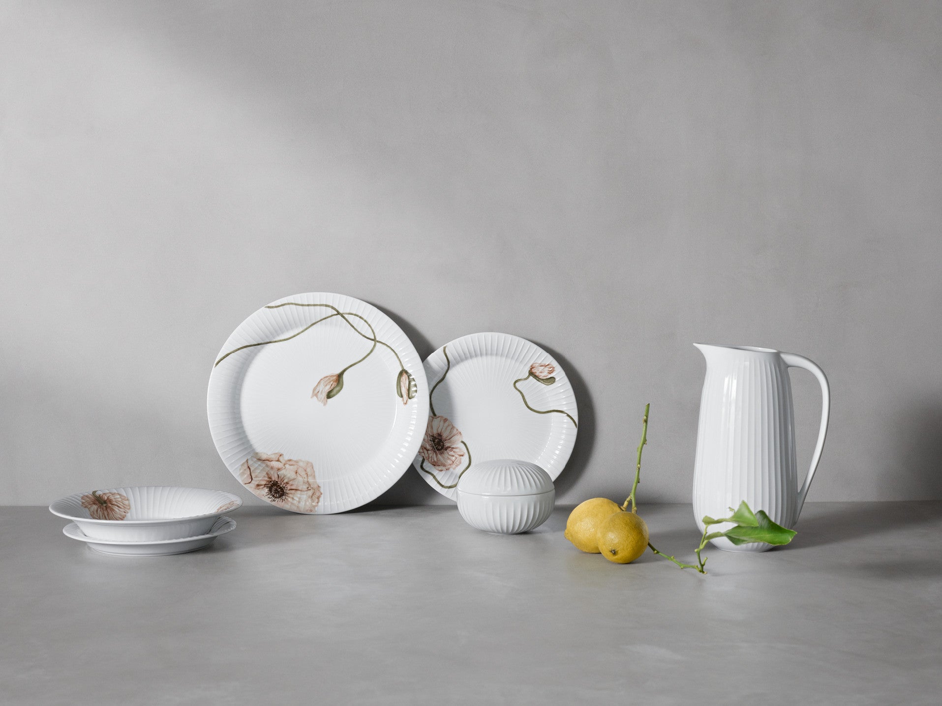Kähler Hammershoi Poppy porcelánový tanier 22 cm, white, 692289