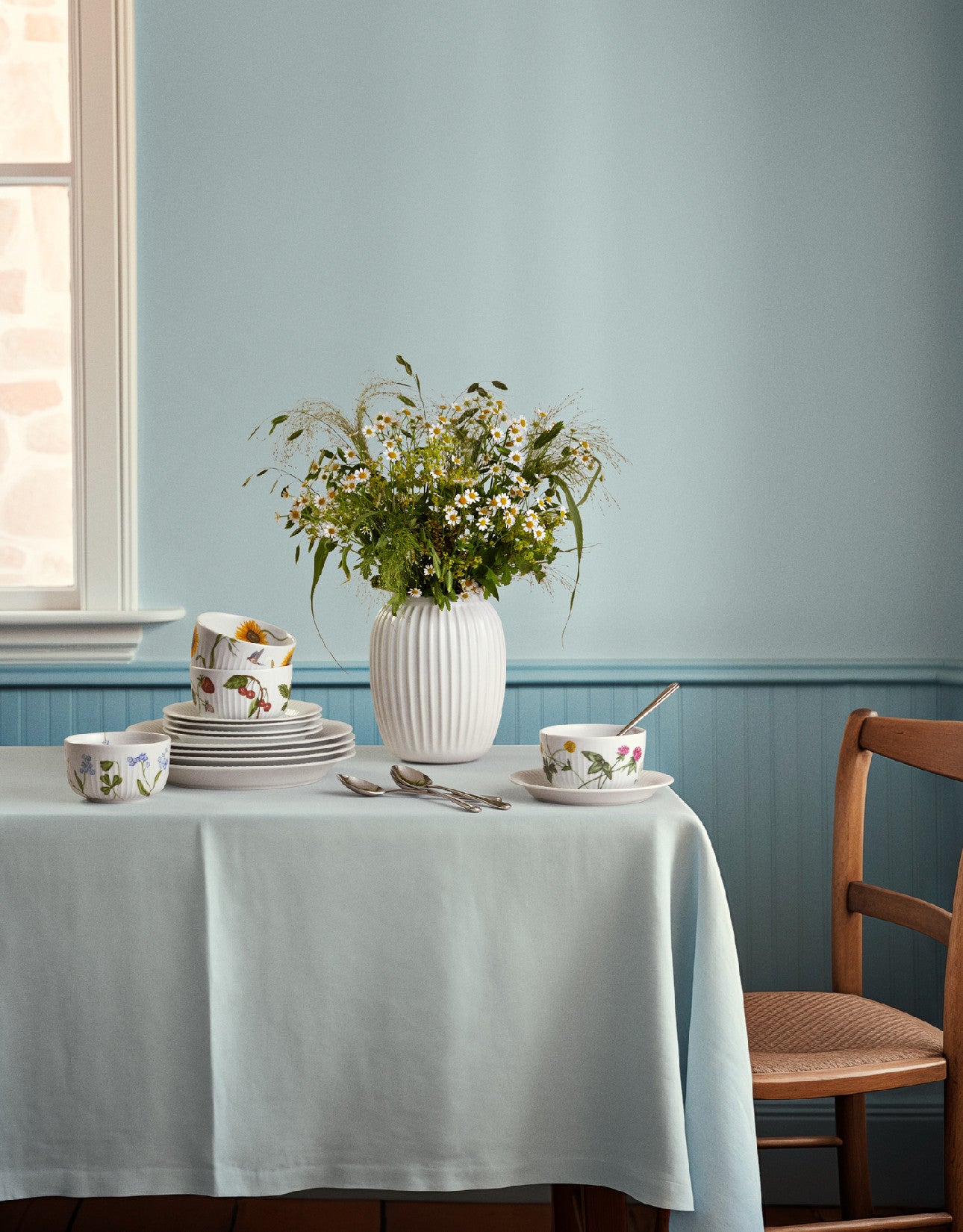 Kähler Hammershoi Summer porcelánová miska 12 cm, forget me not, 692624