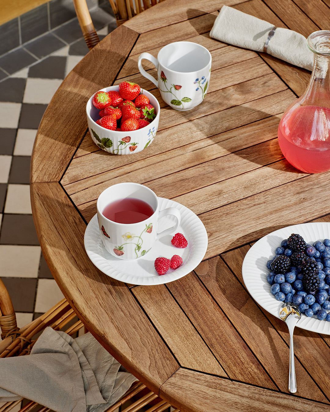 Kähler Hammershoi Summer porcelánová miska 12 cm, summer berries, 693281