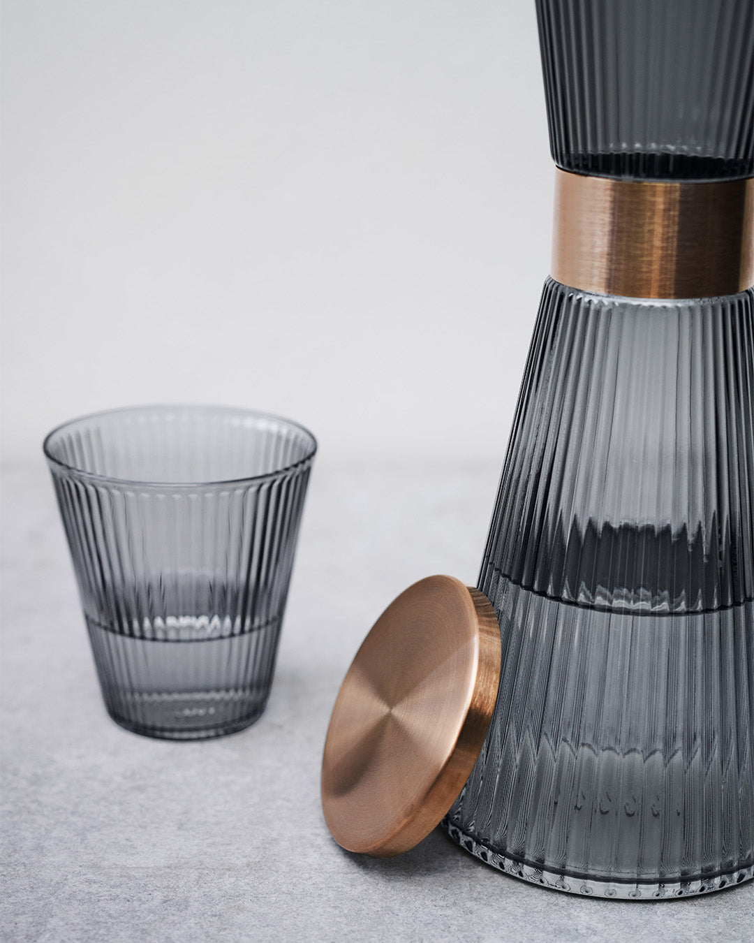 Rosendahl Grand Cru Nouveau viečko ku sklenenej karafe, patinated steel, 25404